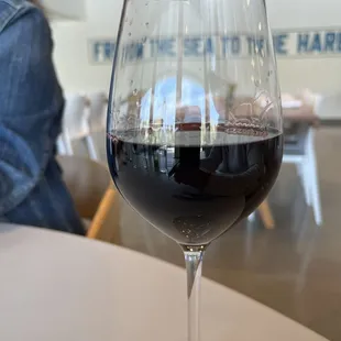 glass of barbera