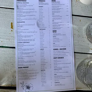 Drink Menu