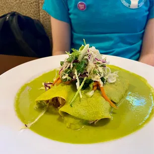 Veggie Verde Enchiladas
