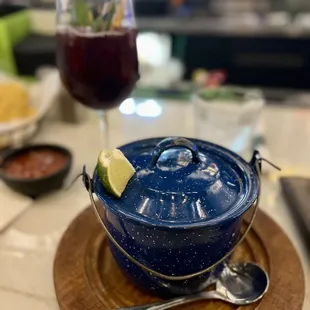 Chicken Tortilla Soup - great presentation.