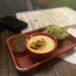 Queso, guac, salsa