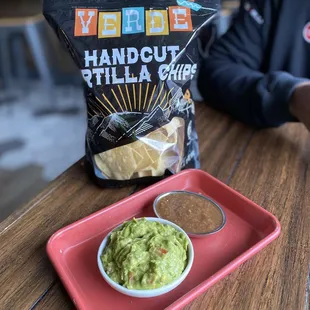 House chips, salsa &amp; guac