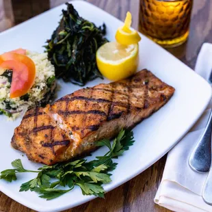 Grilled Salmon &amp; Couscous