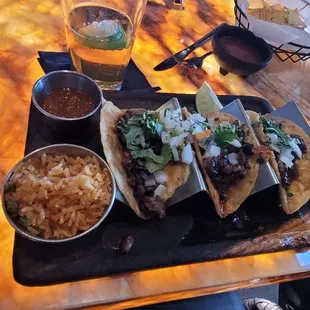 Ribeye steak tacos