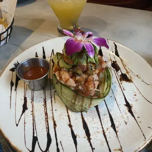 Ceviche appetizer.