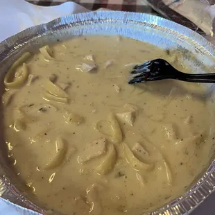 Alfredo chicken soup