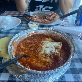 Lasagna and meat express 10".