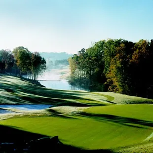 hole #1 looking back from green