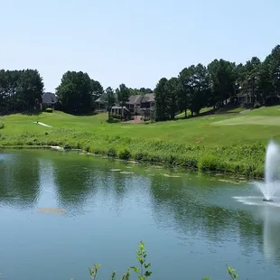 Fountains on hole #9