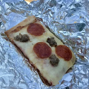 Pepperoni and Sausage Pizza (October 6, 2018).