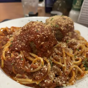 Spaghetti Alla Bolognese with Meatballs