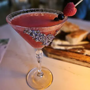 Lavender berry cocktail