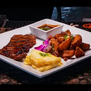 a plate of food
