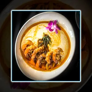 a bowl of food