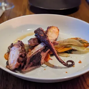 Grilled octopus