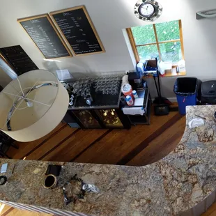 Upstairs view of tasting bar