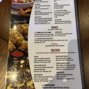 oysters and mussels, menu