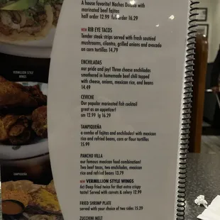 menu, chicken wings and fried chicken