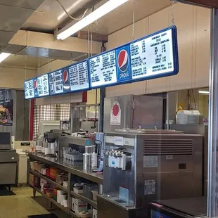 the inside of the restaurant