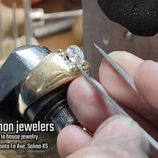 Custom diamond rings