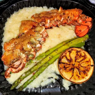 Lobster Thermador, Asparagus, Risotto