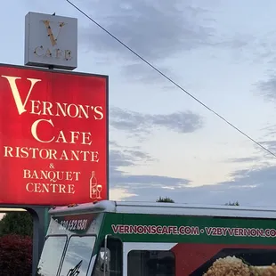 Sign in front of restaurant