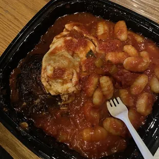 Mushroom Portabella Mushroom Parmigiana Dinner With Gnocci Instead.