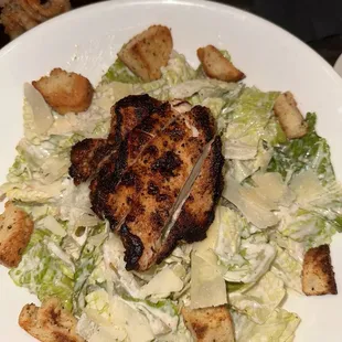 Caesar Salad with Blackened Chicken