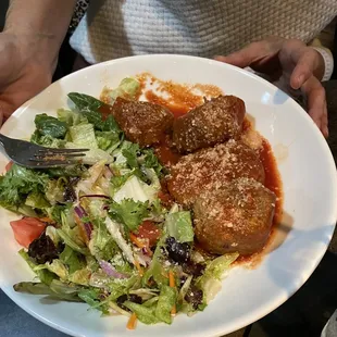 Meatball Salad Dinner
