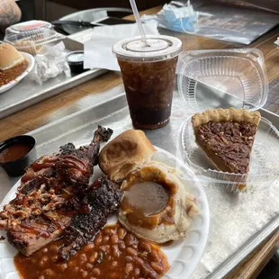a plate of food on a table