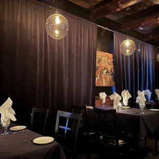 the interior of a restaurant