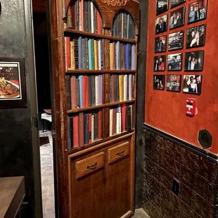 Secret door to get in.