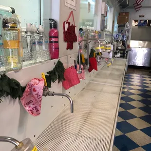 a row of bottles of water