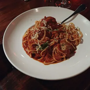 Meatball linguine