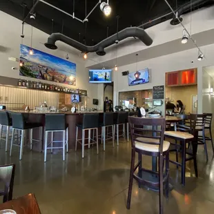 Inside restaurant area