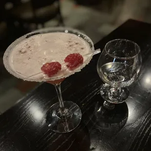 Delicious drink: eye candy. Husband had tequila.
