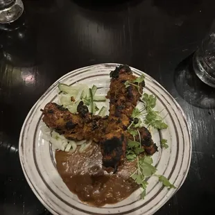 Chicken Satay ( the sauce in combination with the chicken was awesome)