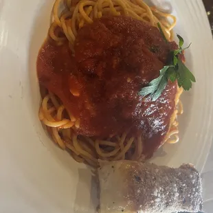 Spaghetti and Homemade Meatballs