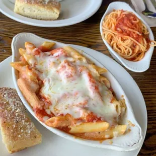 Baked ziti and chicken parm