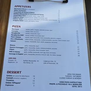 Menu (Apr 2024)