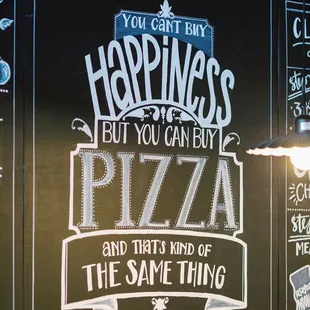 Pizza is happiness!