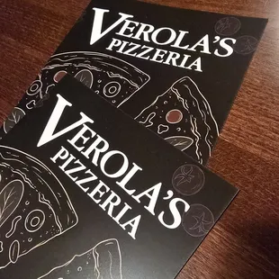 Menu to great NY pizza