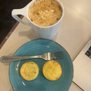 Sweater Weather Latte and Bacon &amp; Cheese Egg Bites