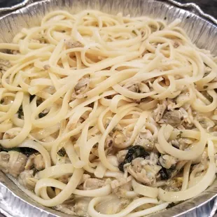 Clam linguini