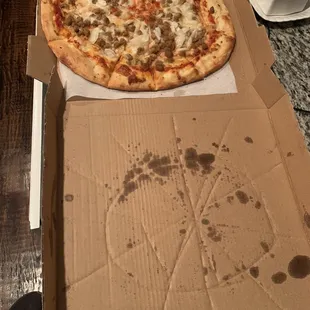 a pizza in a box