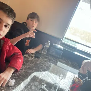 CocaCola, water, napkin