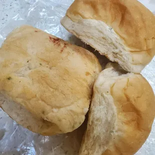 a half eaten sandwich