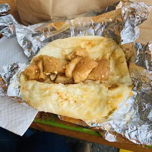 Chicharron con huevo