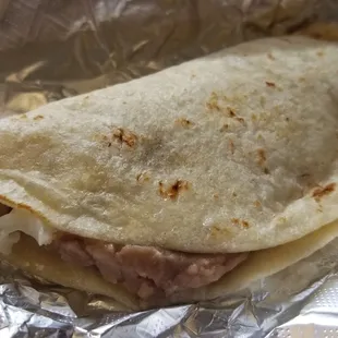 Bean and Cheese Taco (Not on the menu, but they&apos;ll make it)