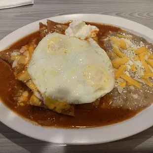 a plate of mexican food